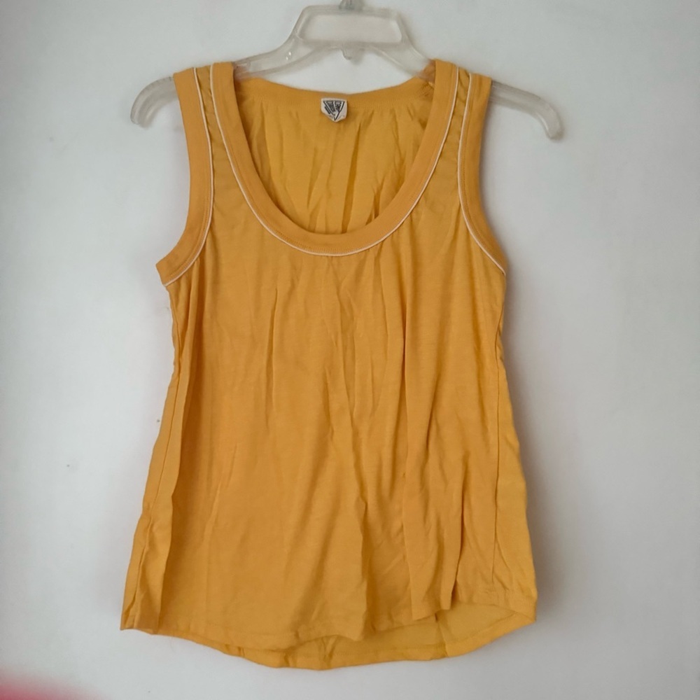 Camp Collection Dolly Yellow Retro Tank Top S